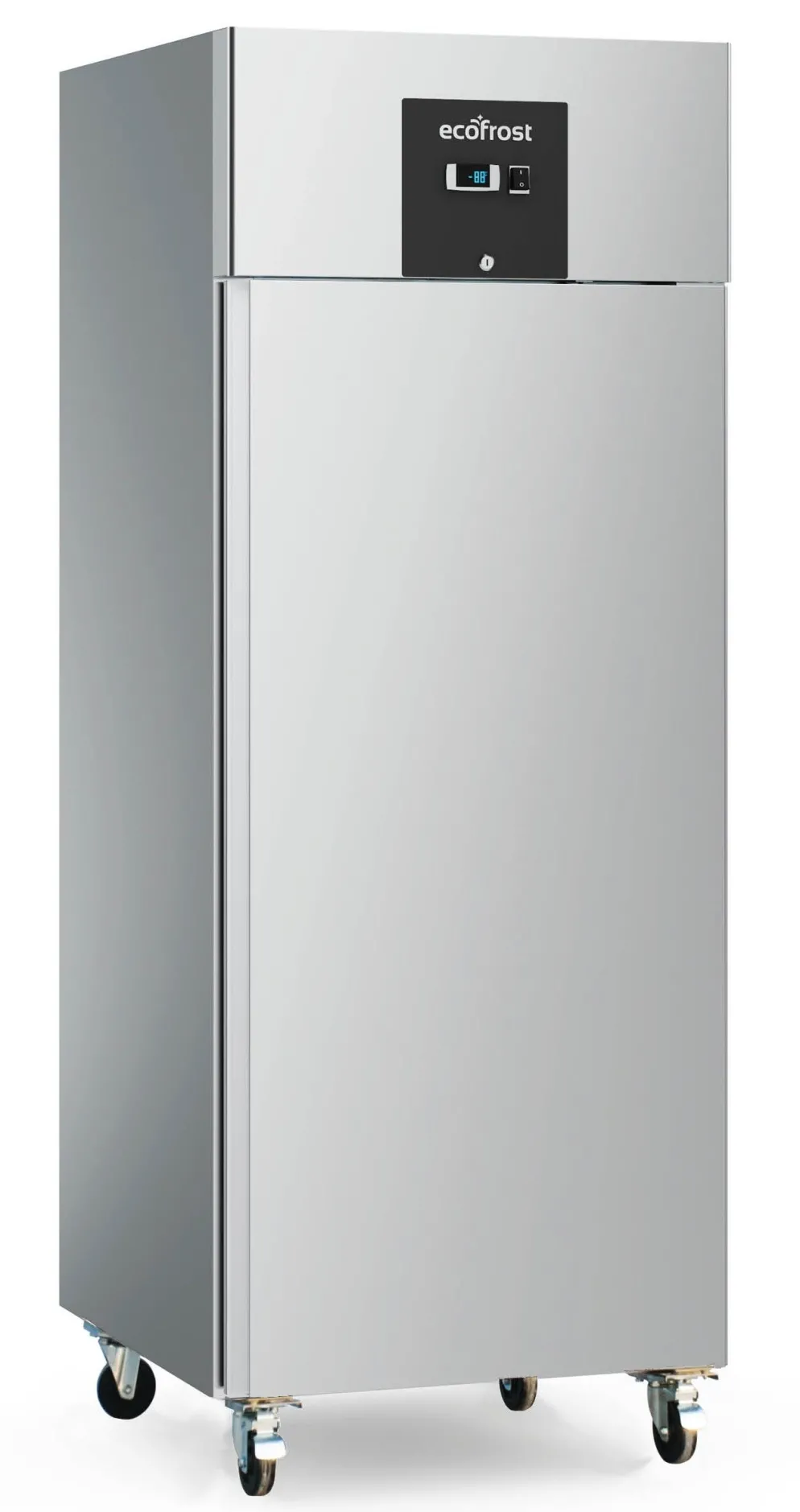 ecoFrost Edelstahl Tiefkühlschrank RFS 1 Tür, 740x830x2010mm