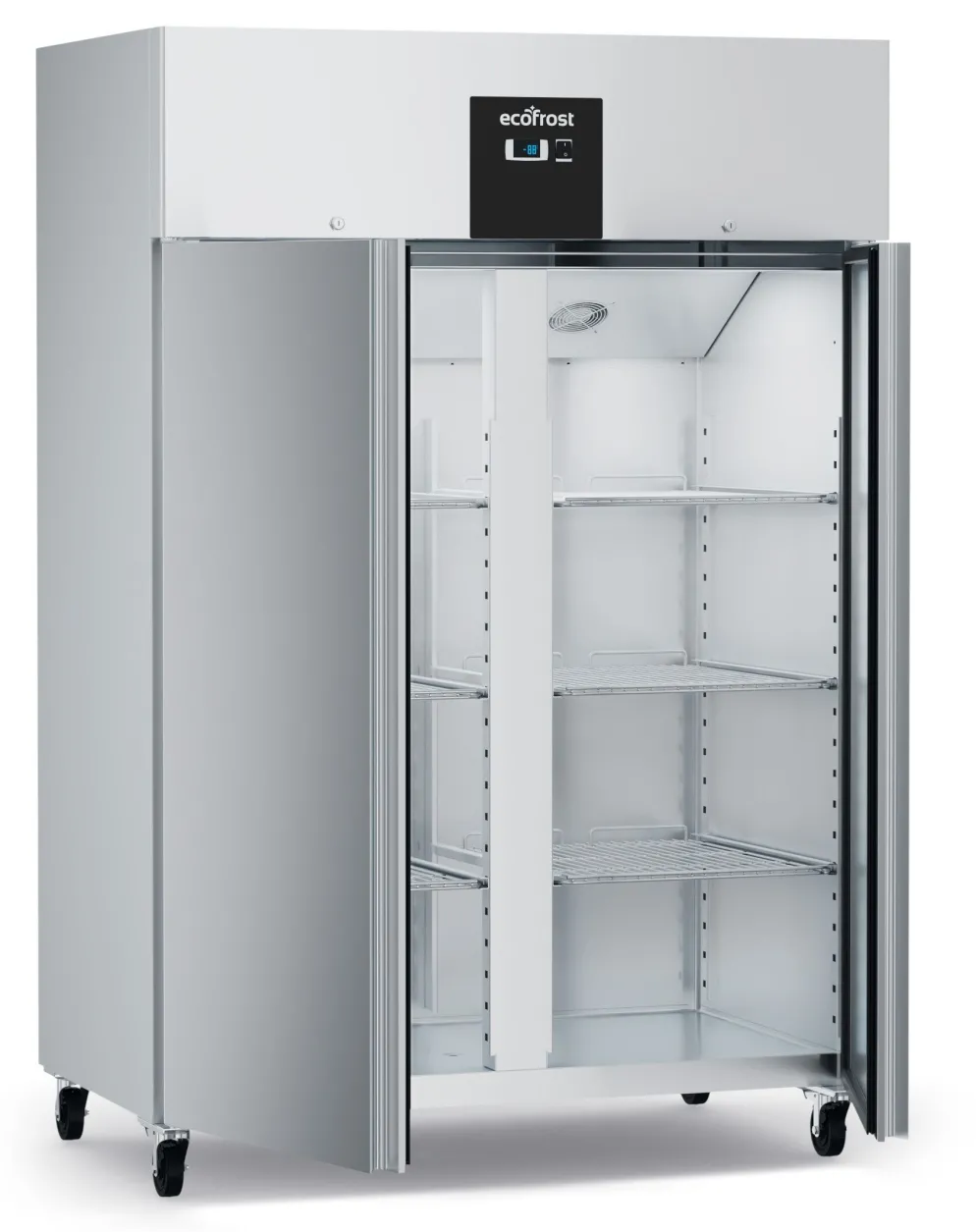 ecoFrost Edelstahl Tiefkühlschrank RFS 1200 L, 1340x810x2010mm