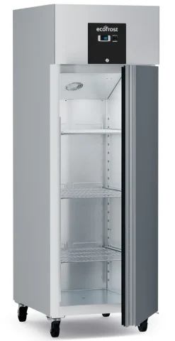 ecoFrost Edelstahl Tiefkühlschrank RFS 600 L, 680x810x2010mm