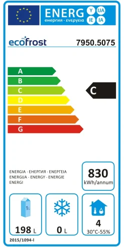 ecoFrost Kühltisch 4 Schubladen, 900x700x876mm