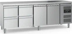 ecoFrost 700 Kühltisch 2 Türen, 4 Schubladen, 2230x700x850mm