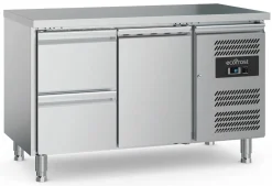 ecoFrost 700 Kühltisch 1 Tür, 2 Schubladen, 1360x700x850mm