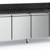 ecoFrost Pizzatisch 3 Türen Granit mit Rädersatz, 2020x800x1000mm