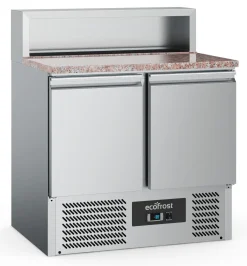 ecoFrost Pizzatisch 2 Türen 5x 1/6 GN, 900x700x1075mm