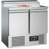 ecoFrost Saladette Pizzatisch 2 Türen für 5x 1/6 GN Behälter, Breite 900mm
