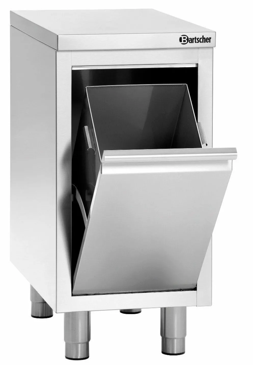Edelstahl Abfalleimerschrank 700A1, 28 Liter
