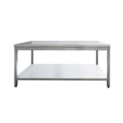 Edelstahl Arbeitstisch Breite 2000x700 mm mit Grundboden