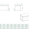 Edelstahl Arbeitstisch Breite 1200x700 mm mit Grundboden