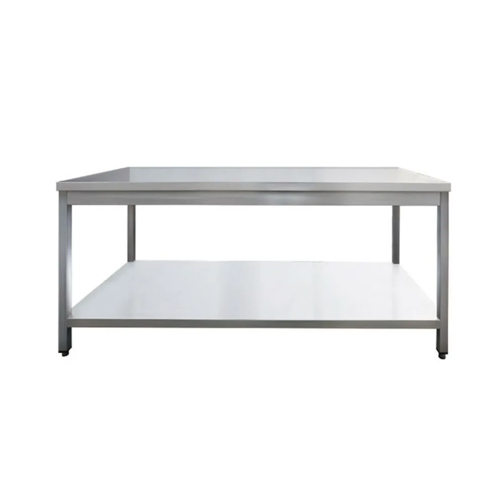 Edelstahl Arbeitstisch Breite 1800x700 mm mit Grundboden