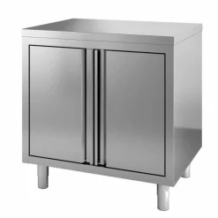 Edelstahl Arbeitstisch 700 mit Drehtür 800x700x850mm
