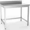 Edelstahl Arbeitstisch 700x700mmmit Aufkantung, ohne Grundboden