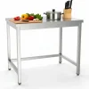 Edelstahl Arbeitstisch 2000x600mm ohne Grundboden
