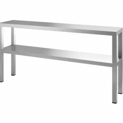 Edelstahl Aufsatzbord 2-Stufig 2000x300x650mm