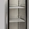 Edelstahl Gewerbekühlschrank mit Glastür KU 356 G