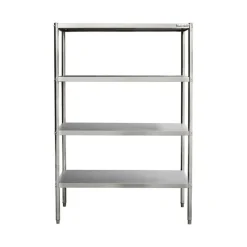 Edelstahlregal, 4 Ebenen, 1000x400x1800 mm