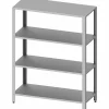 Edelstahl Regal ECO 1000x500x1800mm, Selbstmontage