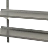 Edelstahl Wandbord 2 Böden mit Aufkantung 1600 x 400 mm