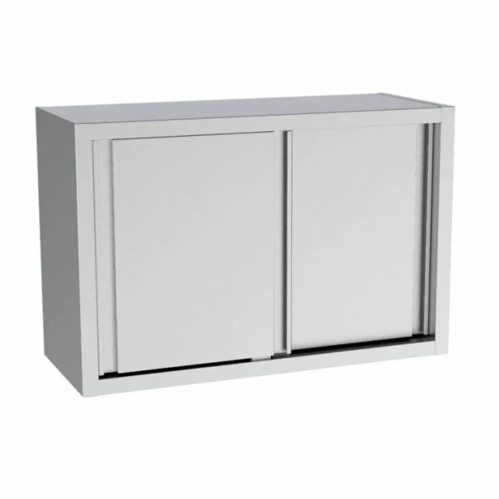 Edelstahl Wandhängeschrank mit Schiebetüren, 1000x400x660mm