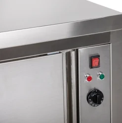 Edelstahl Wärmeschrank ohne Aufkantung 1000 x 700 x 850 mm, 2,5 kW