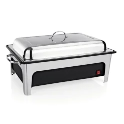 Elektro Chafing Dish GN 1/1, 64 x 35 x 26 cm,Polypropylen/Chromnickelstahl