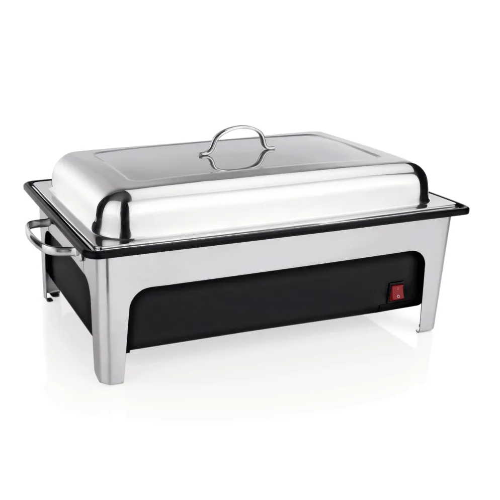 Elektro Chafing Dish GN 1/1, 64 x 35 x 26 cm,Polypropylen/Chromnickelstahl