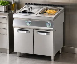 Elektro-Doppelfritteuse FE-780/13E mit Unterschrank 2x 13 Liter, 19,8 kW, 400 V