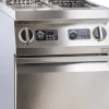 Elektro-Fritteuse 2 Becken je 10 Liter Standgerät 18kW mit Hebeheizung