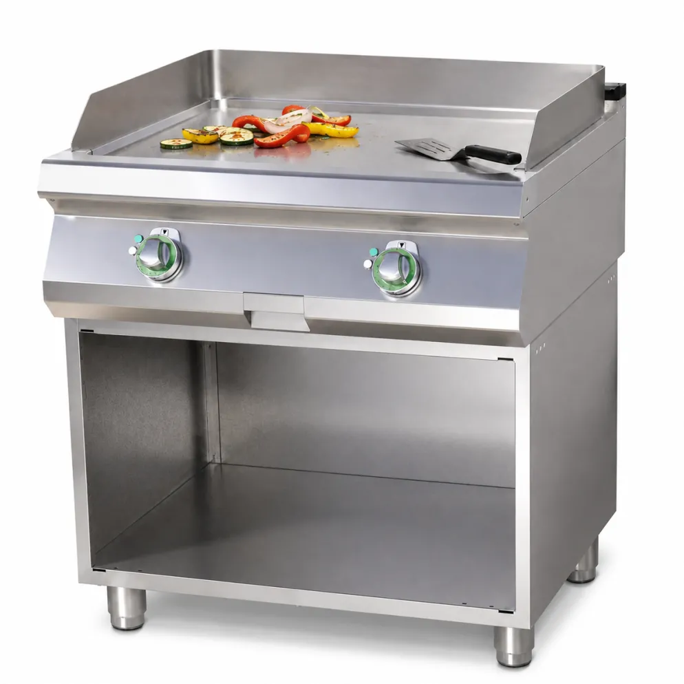 Elektro-Grillplatte FTH-C-780E mit Unterbau glatt & verchromt, 9 kW