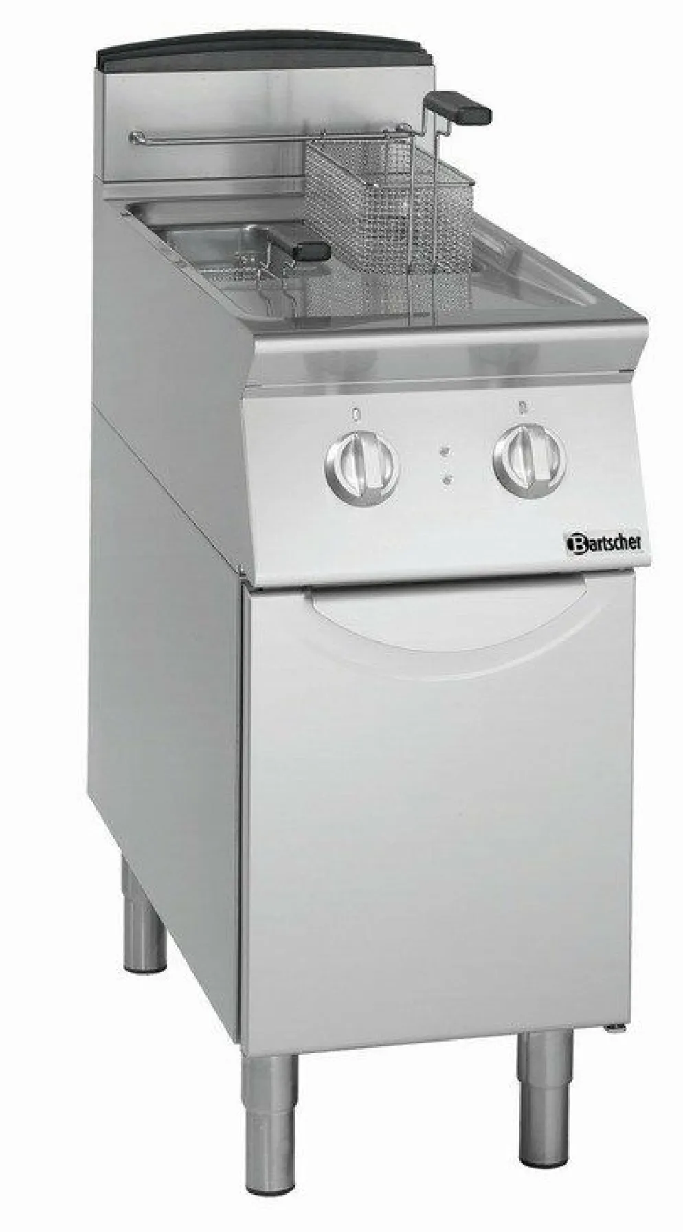 Elektro-Standfritteuse, 2 Becken à 8 Liter, B 400 x T 700mm