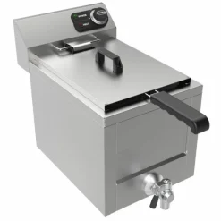 Elektro Tischfriteuse 1×8 L, 3 kW Edelstahl