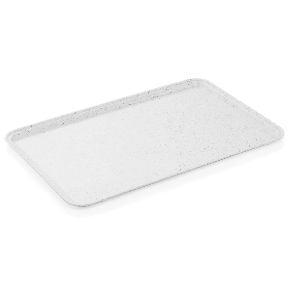 EN Tablett Tray 97, 53 x 37 cm, hellgrau mit kleinen Punkten, Polyester
