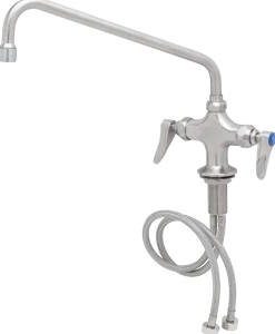 EVERSTEEL 2 Knebel-Mischbatterie mit Schwenkhahn 1/2 Zoll Wasseranschluß