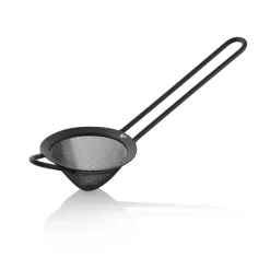 Feinmaschiges Sieb NOCTURN, Ø 9 cm, 25,5 cm, schwarz matt, Chromnickelstahl 18/8