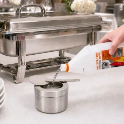 (48 Flaschen) Helloflamm Brennflüssigkeit für Chafing-Dish-Brenndosen