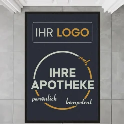 Fussmatte AT10 für Apotheke mit Logo, 80x120cm