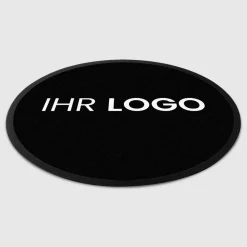 Fussmatte dark mit Logo, rund Ø 100cm