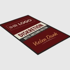 Fussmatte DIS30 für Diskretion mit Logo, 80x120cm