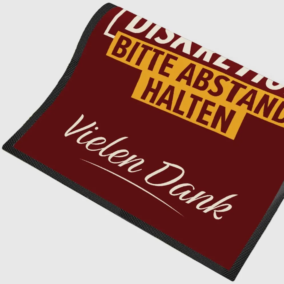 Fussmatte DIS10 für Diskretion mit Logo, 80x120cm