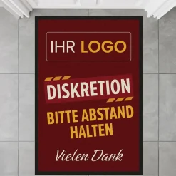 Fussmatte DIS20 für Diskretion mit Logo, 80x120cm