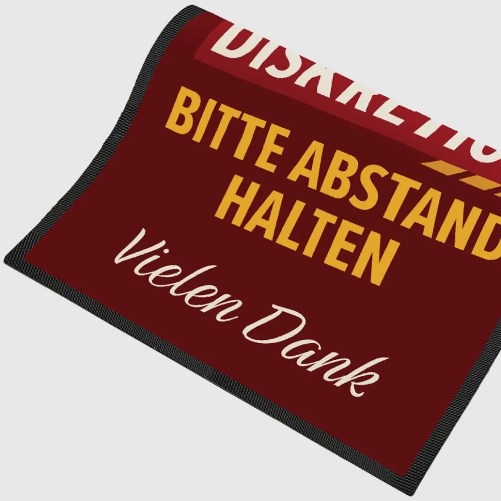 Fussmatte DIS20 für Diskretion mit Logo, 80x120cm
