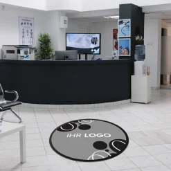 Fussmatte FML350 mit Logo, rund Ø 100cm