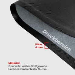 Fussmatte FML100 mit Logo, rund Ø 100cm