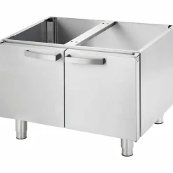 Gas-Griddleplatte, verchromt 700ND, glatte Grillfläche, 800x700x250 mm