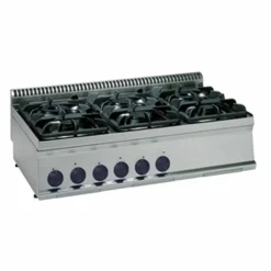 Gas-Kochfläche 700 6 Brenner, 30 kW, Tischgerät