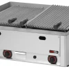 Gas Lavasteingrill RED600 2 Heizzonen 13 kW, Grillfläche gerillt, Breite 660mm