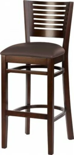 Gastro Barhocker Emiliy Sitz in braun