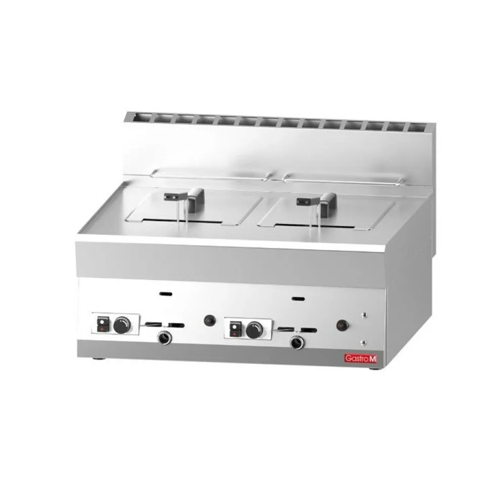 Gastro M Gas Fritteuse 2x8L, 700x650x280mm, 12,6kW
