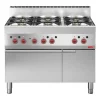 Gastro M Gasherd 6 Brenner mit Ofen, 1100x650x850mm, 37,2kW