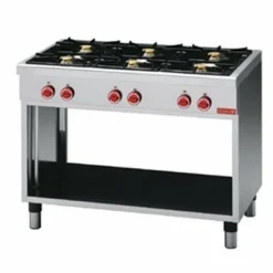 Gastro M Gasherd 6 Brenner mit Unterbau, 1100x650x850mm, 25,8kW