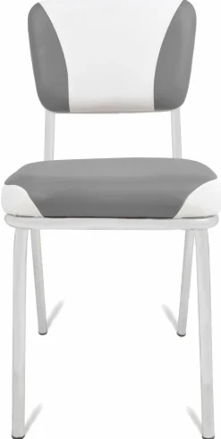 Gastronomie Cafe Stuhl California grau, weiss